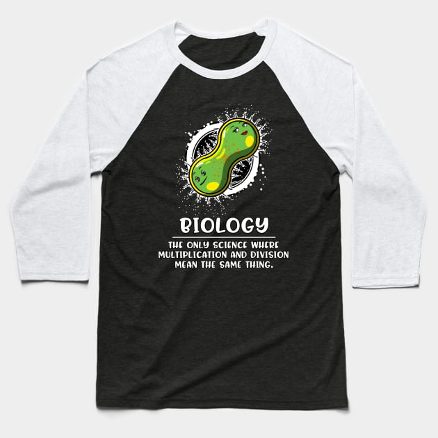 Biology Science Multiplication Baseball T-Shirt by underheaven